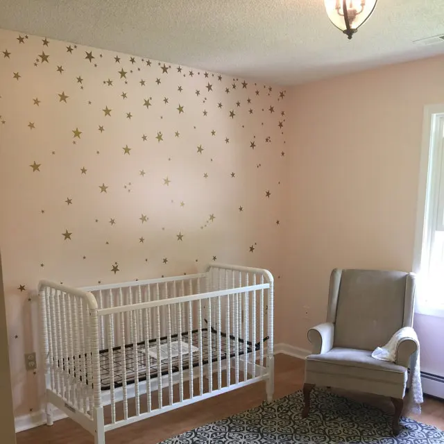 Wall Sticker For Kids Room Gold Stars Baby Nursery Room Kids Wall Stickers Bedroom Children Wall Decals Home Art Wallpaper