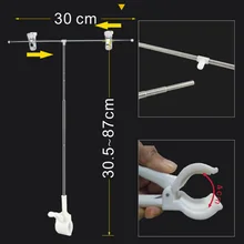 20 шт. поп Акция держатель для ценника стойка трубы зажим ярлык на полку рекламный зажим для баннера настольная рамка держатель этикетки зажим