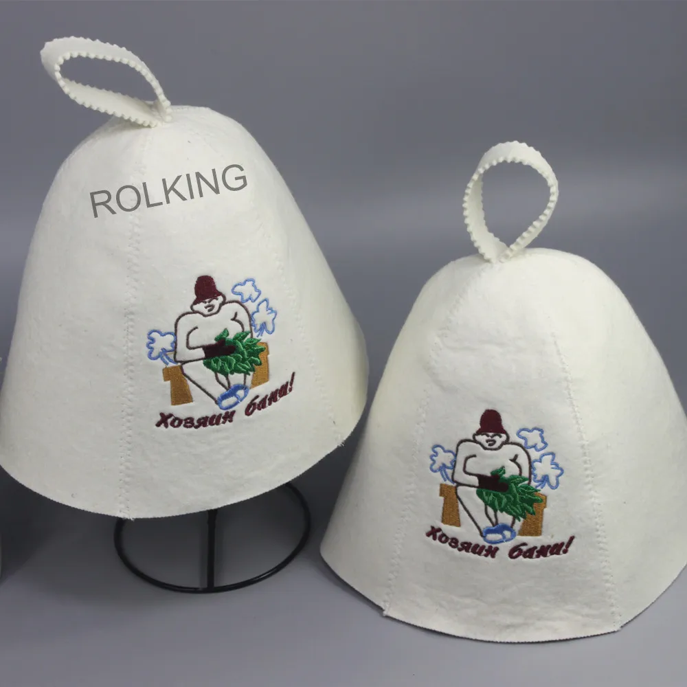 Banya wool sauna hat(2PCS/packing)