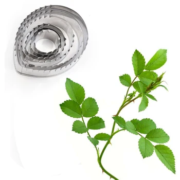 

Rose Leaf Stainless Steel Cookie Cutter Pastry & Biscuit Baking Cutter Cake Decoration Tools Cupcake Mold Fondant Tools