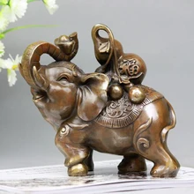 Украшения часы Большой Слон тыквы украшения Lucky деньги медь