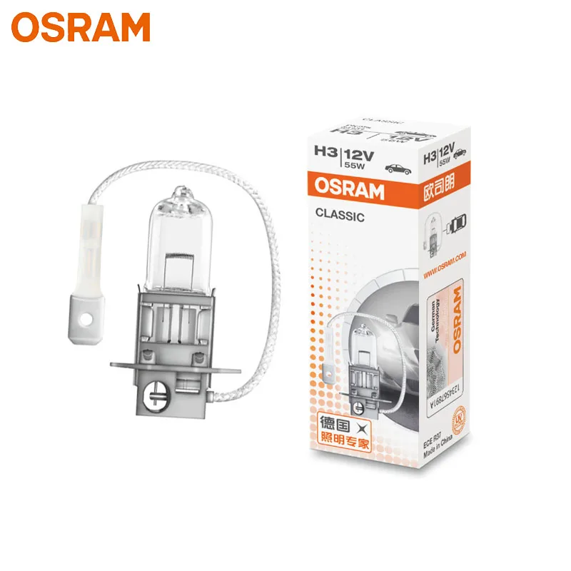 Оригинальная Автомобильная противотуманная Лампа OSRAM H3 12V 55W 64151 3200 K, сменный автомобильный светильник, OEM Качество(одинарная