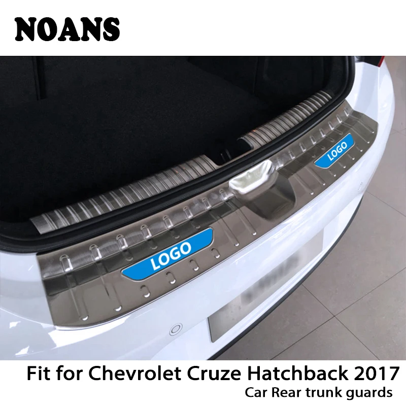 

NOANS For Chevrolet Cruze Hatchback 2017 Auto Car Rear Trunk Door Bumper Anti Scratch Strips Stainless Steel Accessories