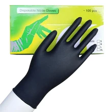 Хорошие 100 шт высокого качества доступные размеры татуировки аксессуары перчатки татуировщика черные синие одноразовые татуировки Латексные Перчатки
