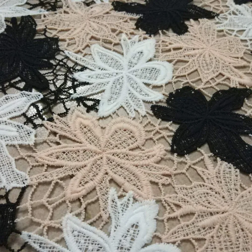 

5yards Hight Quality Embroidered lace fabric Embroidery fabric African lace Milksilk little Reflective Lace Fabrics For dress