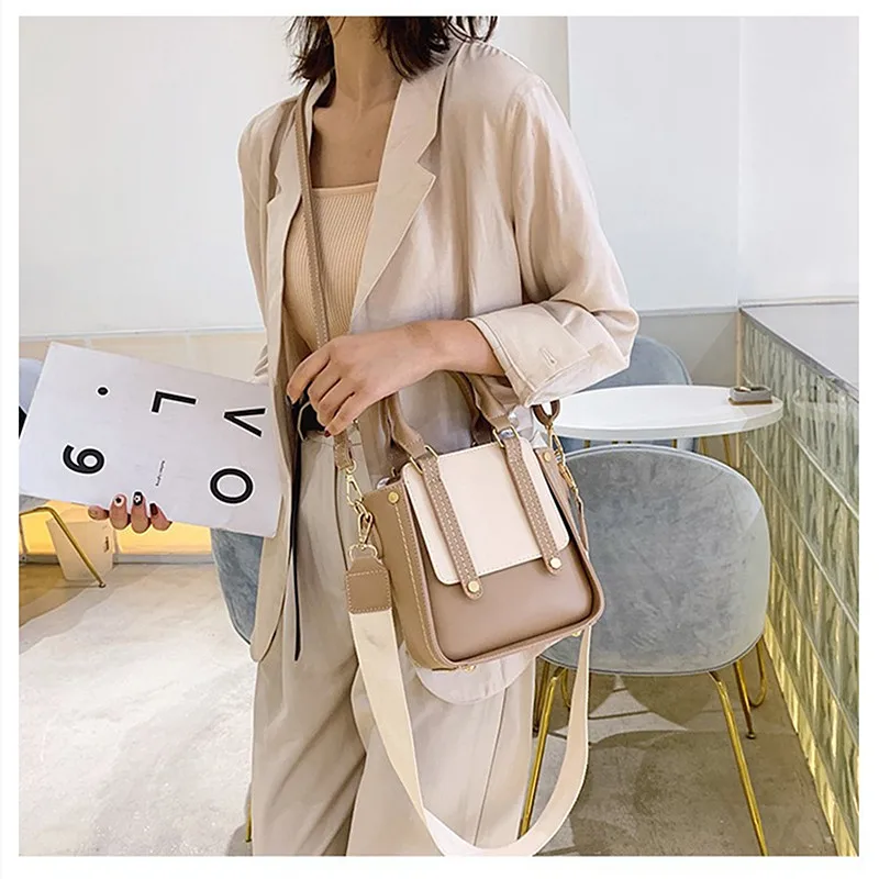 

New European fashion lady bag brand PU retro handbag multi-color messenger bag fashion simple single shoulder bag oblique Bag
