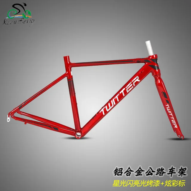 

Twitter Road Bicycles Aluminum Alloy Frame and Fork 700C Wheels 44 46 48 50 52cm Bike Frame Size Cycling Parts