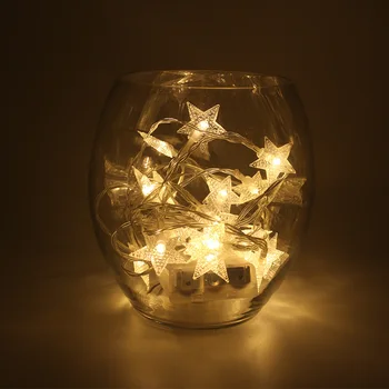 

20 Led Battery Powered Star Shaped string light led Fairy light home Hotel Christmas Party Ball Wedding Holiday Event decoration