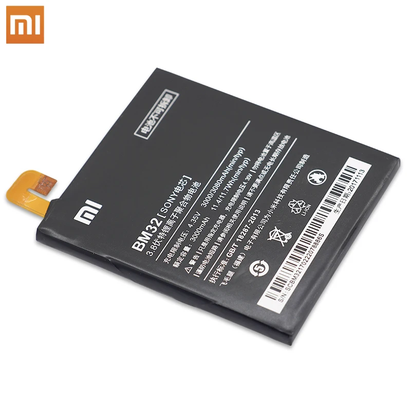Аккумулятор для телефона Xiaomi BM32 3000 мАч высокая емкость высокое качество Mi 4 M4 Mi4