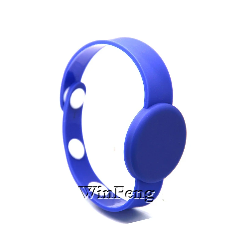 100Pcs/Lot Wholesale F08 Chip RFID Access Control Silicone Bracelets 13.56MHZ PVC Wrist Tag For Concert | Безопасность и защита