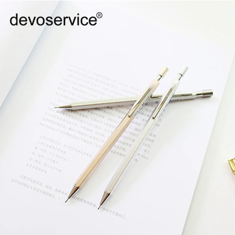 

2pc/3pc Fashion Metal Feeling Mechanical Pencil 0.7mm Automatic Pencil For Professional Painting Writing Office School Supplies