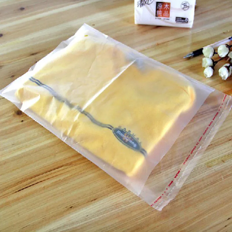 

DHL 600 шт./лот 24*35 см матовые прозрачные OPP пластиковые пакеты для упаковки колец чистый целлофан самоклеящаяся печать полиэтиленовый упаковочный пакет