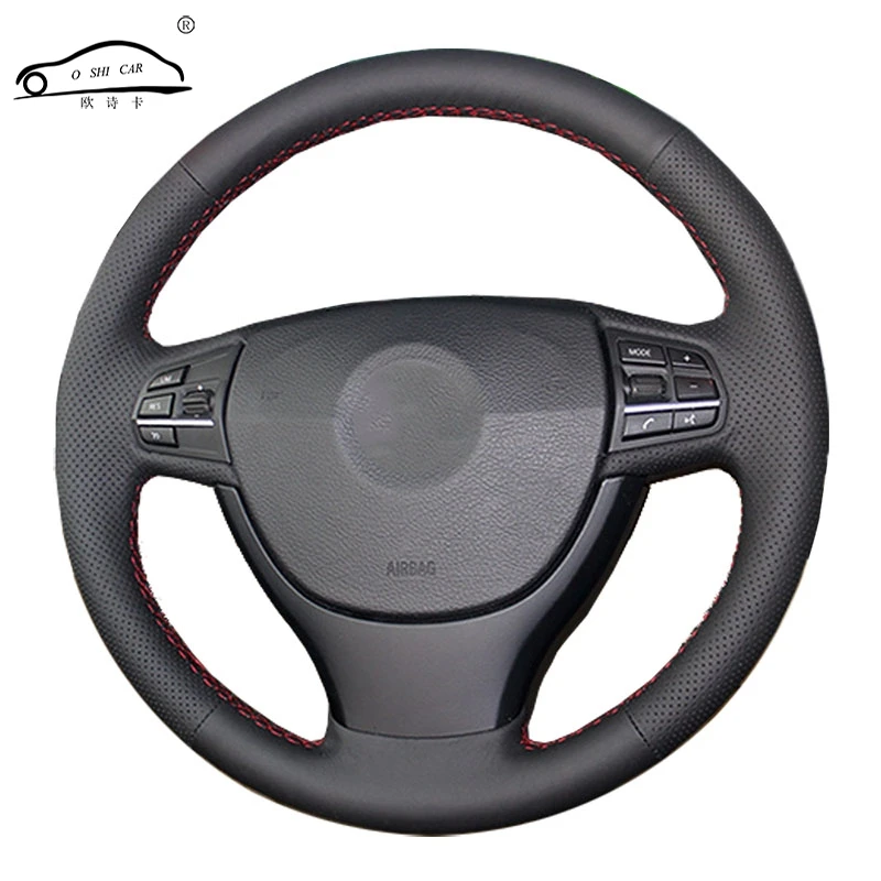 

Car Steering wheel braid for BMW F10 523Li 525Li 2009 730Li 740Li 750Li/Custom made Steering wheel cover