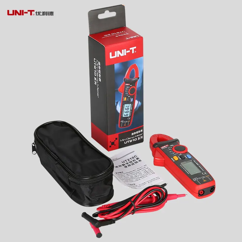 Автоматические мини граммометры Uni t UT210E True RMS AC / DC с тестером емкости цифровой