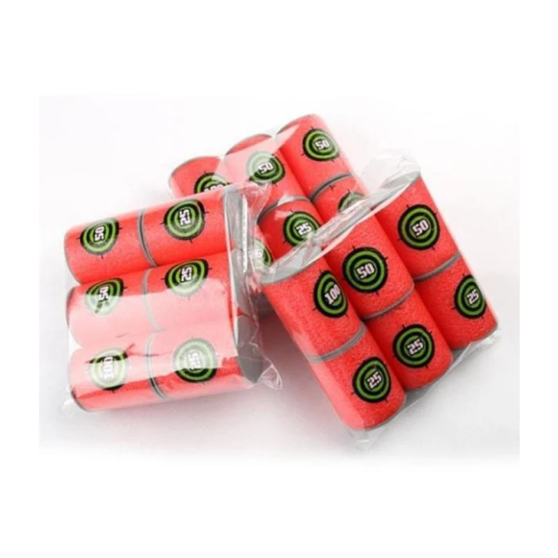 

6PCS EVA Soft Bullet Targets Shot Dart Target Set For N-strike Elite Games Blasters Darts Toy Gun Soft bullet Annex
