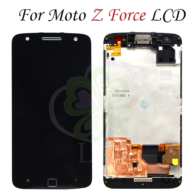 

Original lcdFor Motorola Moto Z Force Droid LCD Display Touch Screen Digitizer Replacement with Frame For Moto Z Force Droid LCD