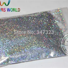0,4 мм лазерный Алмазный Серебряный цвет голографический блеск для ногтей гель лак для ногтей или другие художественные украшения