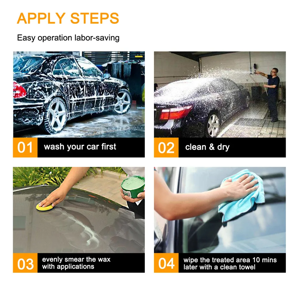 

Car Wax Crystal Plating Set Hard glossy Wax Paint Care Scratch Repair Maintenance Wax Paint Surface Coating