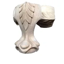 4 шт./лот высота: 12x6 см европейская мебель Твердые ножки резные деревянный шкаф для ванной деревянная ножка