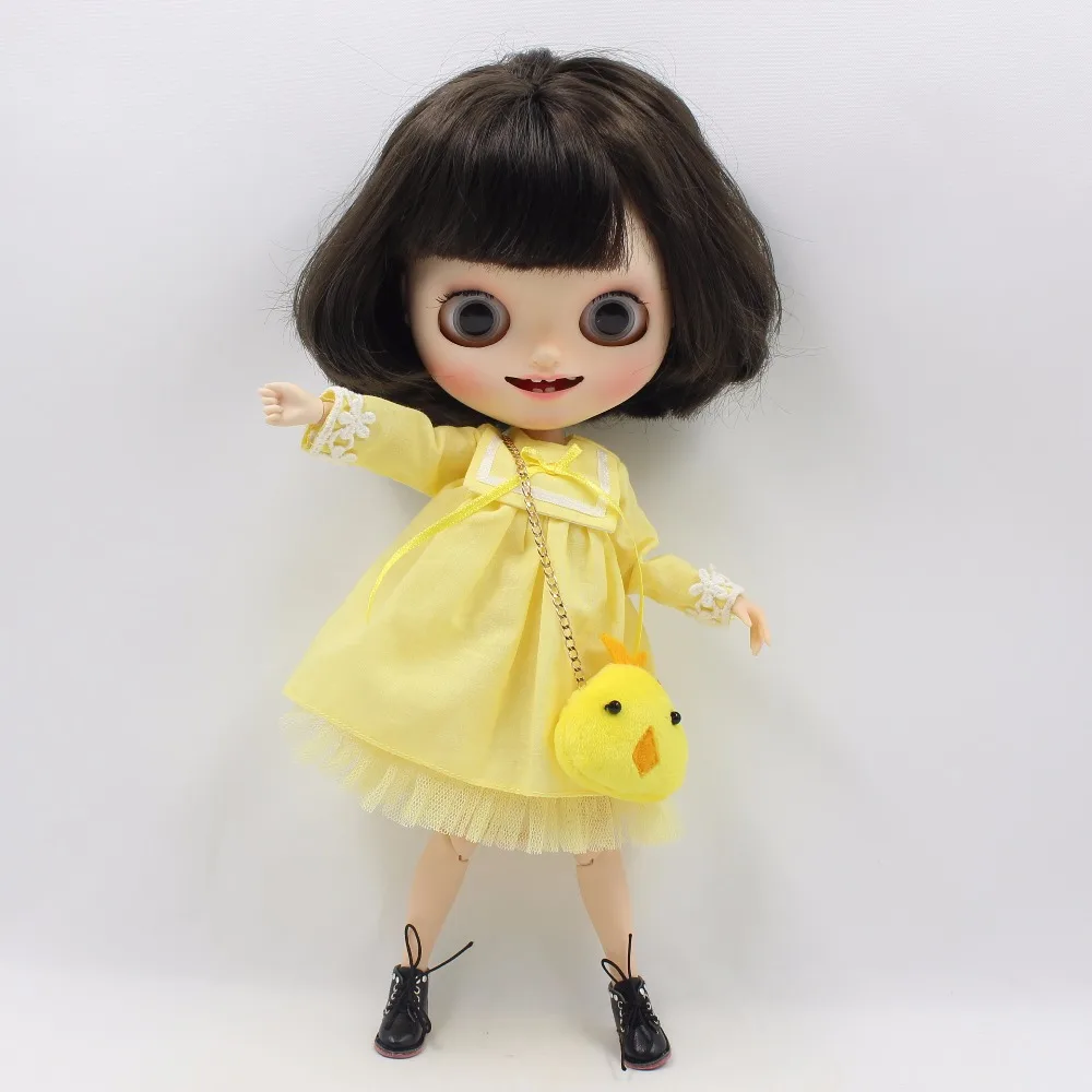 Ледяное DBS Blyth кукла совместное тело милое платье курица мешок прекрасная девочка
