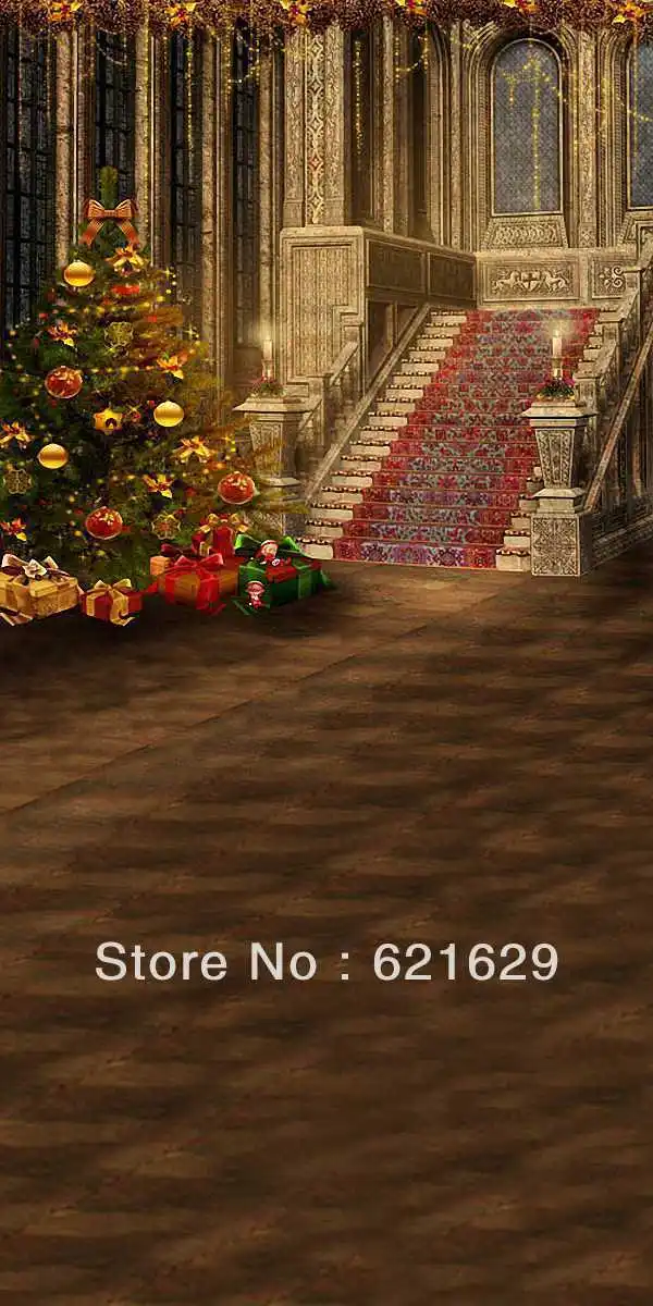 

Outdoor Xmas tree 10'x20' CP Computer-painted Scenic Photography Background Photo Studio Backdrop HY-CM-4150