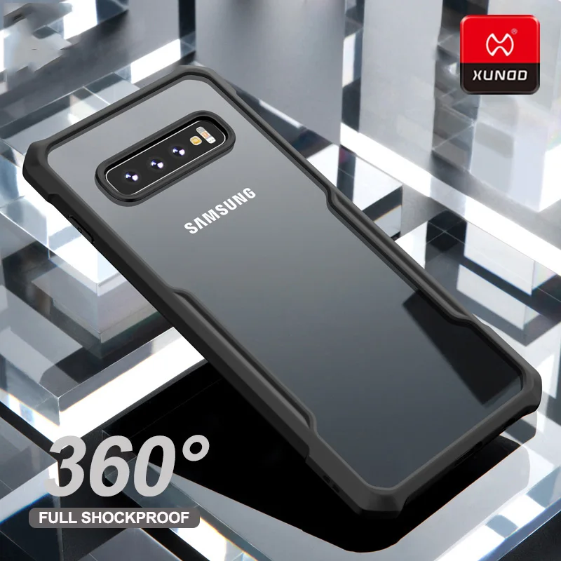 

Luxury 360 Shockproof Phone Case For Samsung Galaxy S10 E S8 S9 Plus With Airbags Silicone Armor Rugged Protective Cover Cases