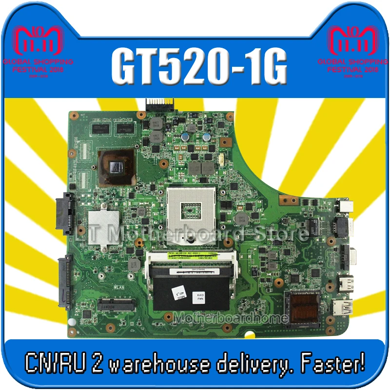 For ASUS U36S U36SG U36SD i3 CPU motherboard REV2.0 Mainboard GT610 1GB
