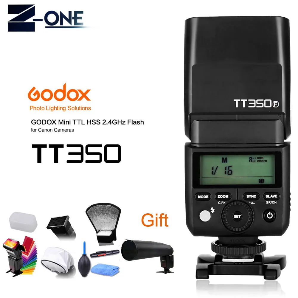 GODOX Mini TT350F Speedlite ttl HSS 2,4 GHz 1/8000 s GN36 флэш карманные фонари TT350+ Xpro-F триггер для fuji фильм камеры fuji - Цвет: KIT 2