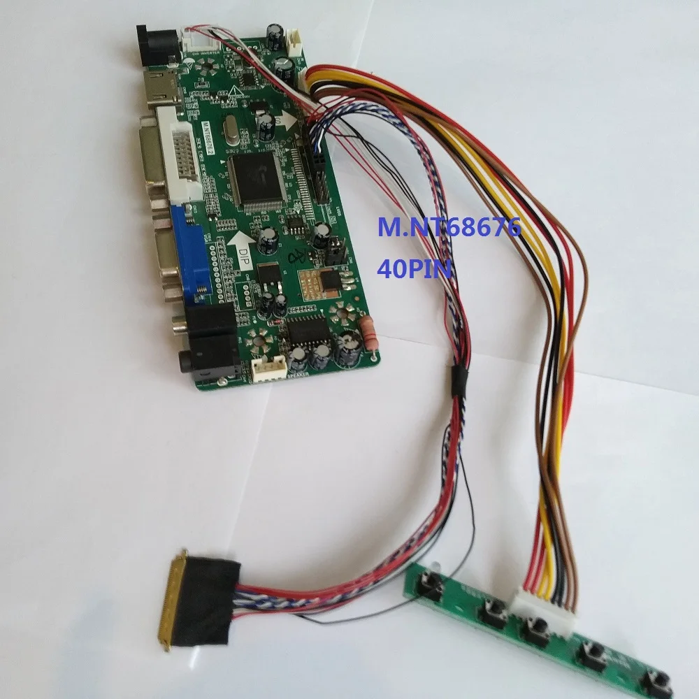 

Kit For LP101WH1-TLD1 LCD LED 10.1" Panel Screen 1366X768 DIY 2019 Driver Controller board DVI Audio VGA HDMI LVDS 40pin