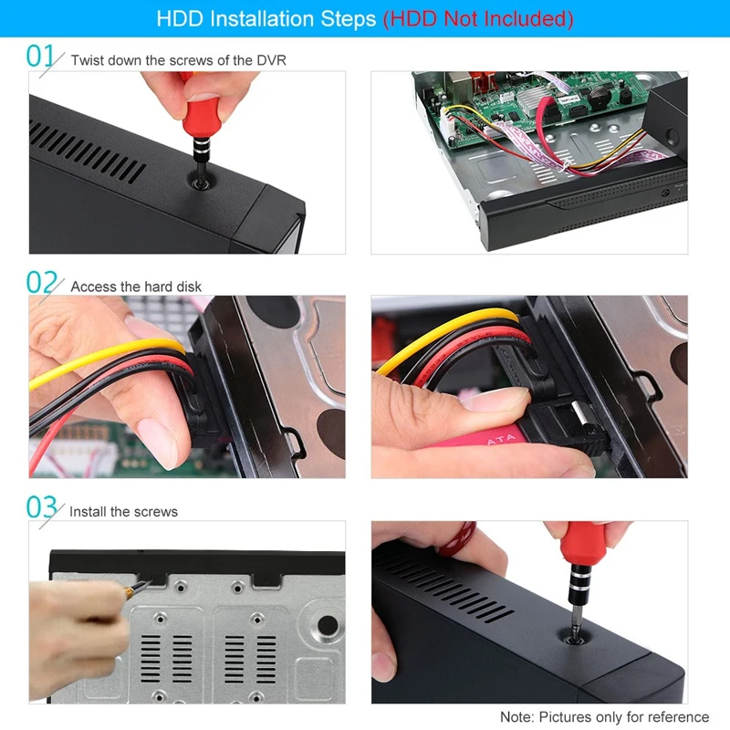 Seculink 16CH 32CH 5MP 5-в-1 AHD видеорегистратор видеонаблюдения Регистраторы HDMI VGA H.265 сжатия облако P2P дистанционного Поддержка 2x HDD