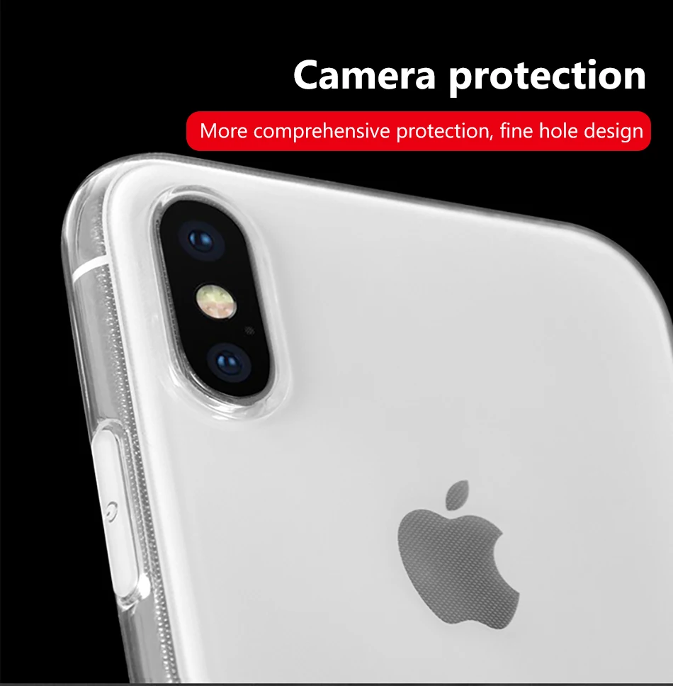 !ACCEZZ Transparent Thin TPU Case Cover Capa For iphone X XS XS MAX XR Phone Soft Protective Back Clear Shell Fundas Coque Cases (2)