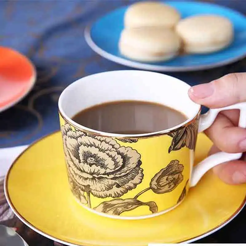 European Style Latte Coffee Ccups Bone China Dinnerware Sets European Style Latte Coffee Ccups Bone