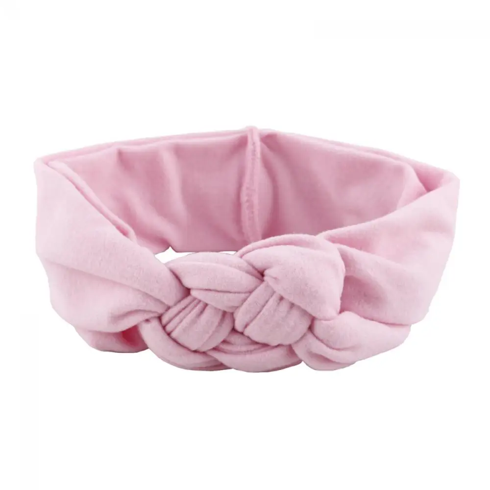 

1PC Girl Kids Soft Hairband Turban Knitted Hair Bow Knot Cross Headband Candy Color Headwear Children Hair Band Hair Accessories