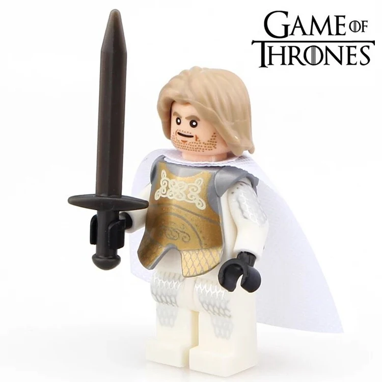 

Single Sale HBO TV Game of Thrones A Song of Ice and Fire Knight Jaime Lannister minifig Assemble Building Blocks Kids Toys Gift
