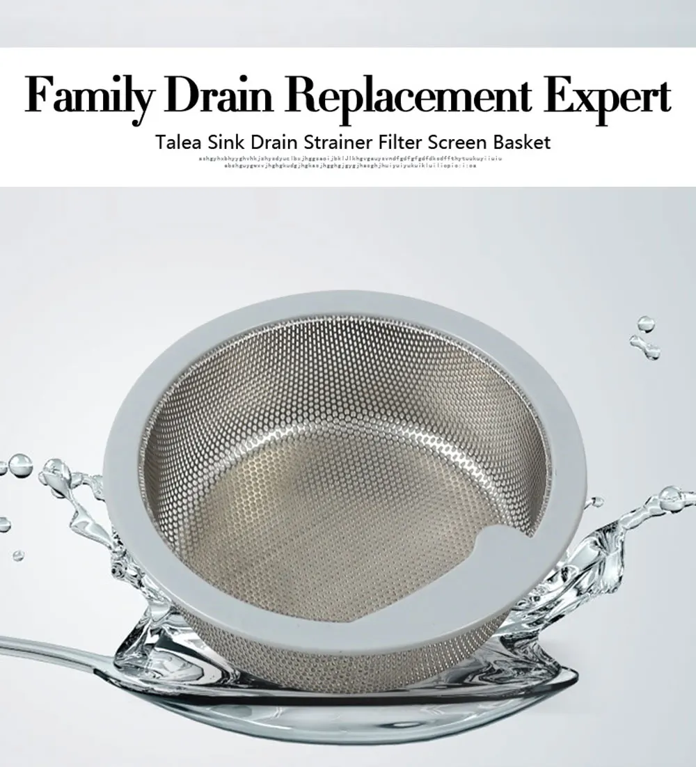 talea filtro de pia cesta para filtro de filtro de resíduos da cesta rolha de apanhador de pia de metal