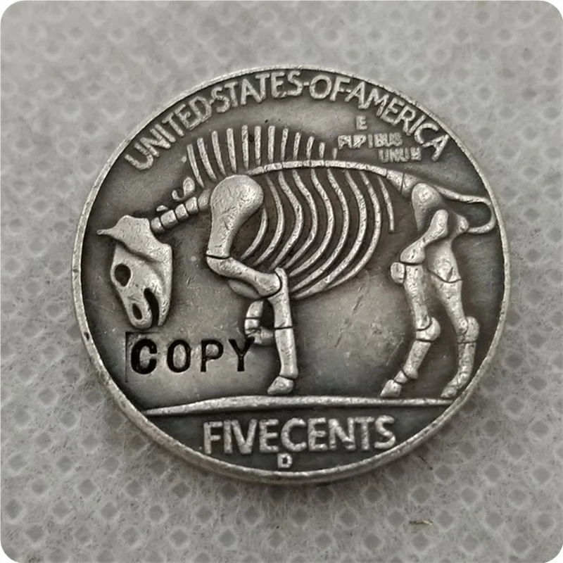 Хобо Никель Coin_Type# 58_1934-D с гравировкой в виде американского бизона из никеля копия монеты памятные монеты коллекционирования