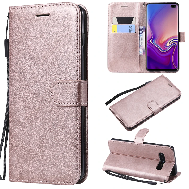 Из искусственной кожи кошелек чехол для samsung Galaxy A50 A30 A7 случаев Примечание 8 9 S8 S9 S10 плюс Слот для карты флип чехол Магнитная застежка