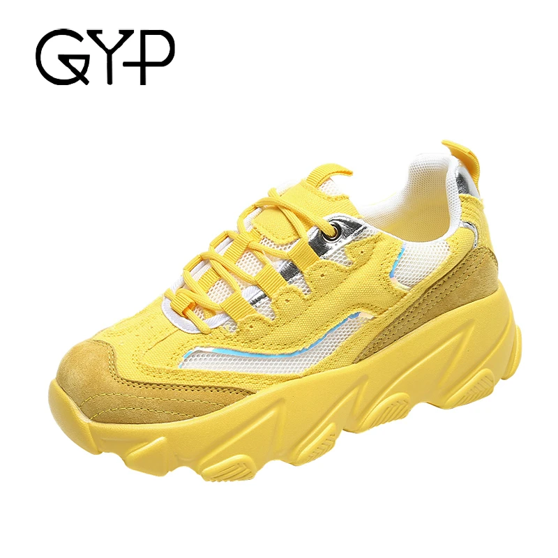 

Women's running shoes summer breathable mesh thick bottom Increasing 6CM Breathable Height Platform Cushioning Wave Sports M1-25