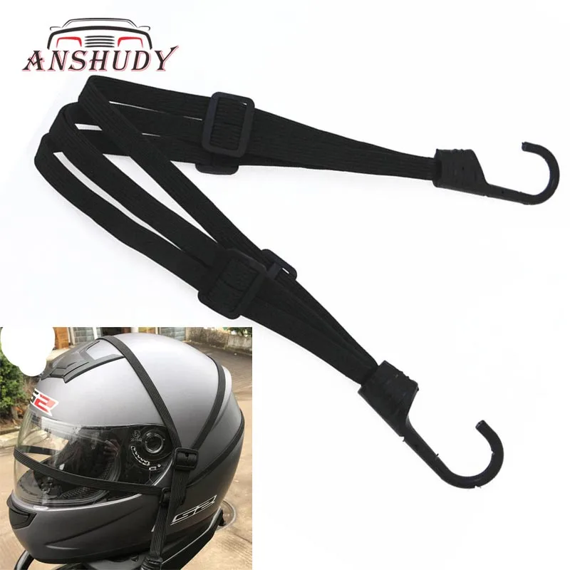 2 крючка мотоциклов Мото прочность раздвижной шлем багаж эластичный веревочный ремень