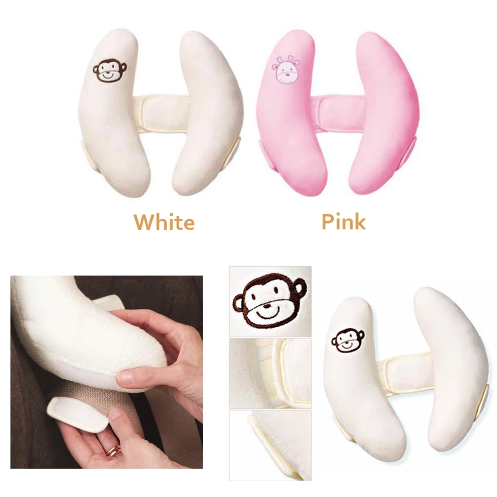 Adjustable Baby Car Seat Stroller Support Pillow Soft Head Neck Safety Banana U-shape Children Travel  Head Protection Pillow