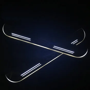 

SNCN LED Car Scuff Plate Trim Pedal Door Sill Pathway Moving Welcome Light For yundai I40 2014 2015 2016 2017 Accessories