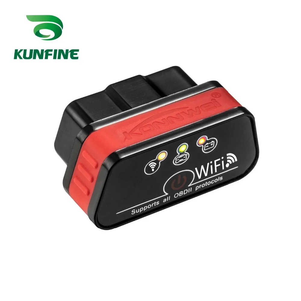 KUNFINE Super Mini KW901 WIFI ELM327 V1.5 ODB2 OBDII Автомобильный диагностический сканер инструмент ELM