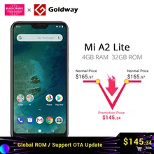 VersiÃ³n Global Xiao mi A2 Lite 4 GB RAM 32 GB ROM SmartPhone Snapdragon 625 Octa Core 5,84" 19:9 la pantalla Dual AI CÃ¡mara(Hong Kong,China)