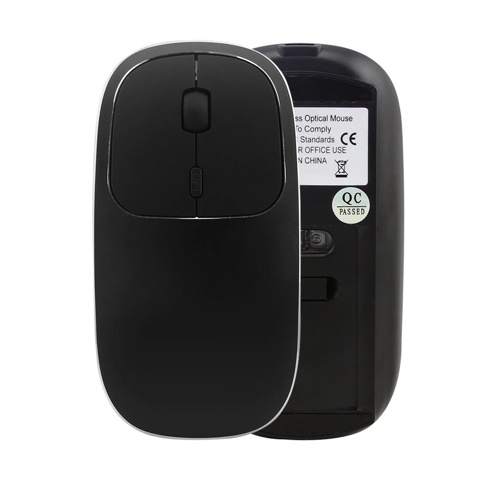 CHUYI 2.4G Wireless Rechargeable Mouse Silent Ultra-thin Mouse With Type-c Mute Portable Computer Gaming Mause For Laptop