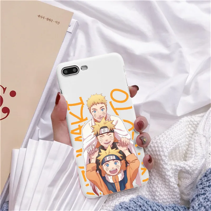 Moda alvio Caso Аниме Наруто для iPhone 7 8 X XR Plus 6 6 s Plus Capa TPU Macio Dos Desenhos Animados Caso de Telefone Coque - Цвет: TPU