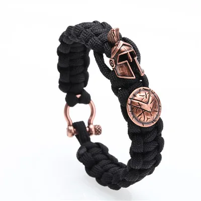 Mcllroy мужской браслет/открытый/зонтик веревка/нержавеющая сталь/шарм/Винтаж/браслеты ручной работы плетеный браслет ювелирные изделия - Окраска металла: Style E