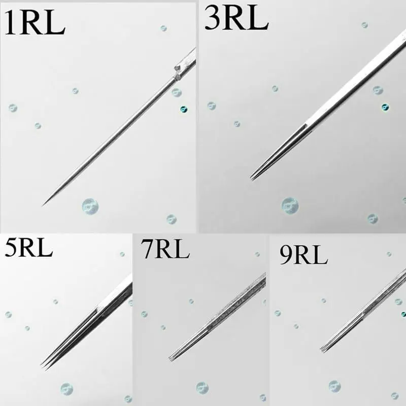 Buy Anself 50pcs Stainless Steel Tattoo Needle Set 1RL 3RL 5RL 7RL 9RL  Round Liner Professional Permanent Tattoo Tool Kit Online at Low Prices in  India  Amazonin