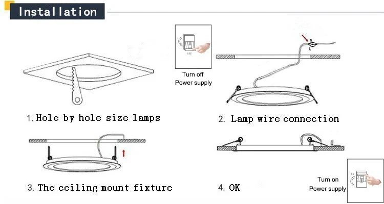 install down light picture