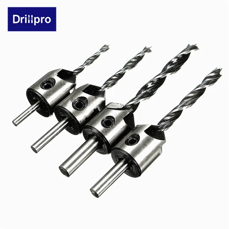 Набор быстрорежущих сверл Drillpro 4 шт. набор 3 мм 6 высокоскоростной стальной