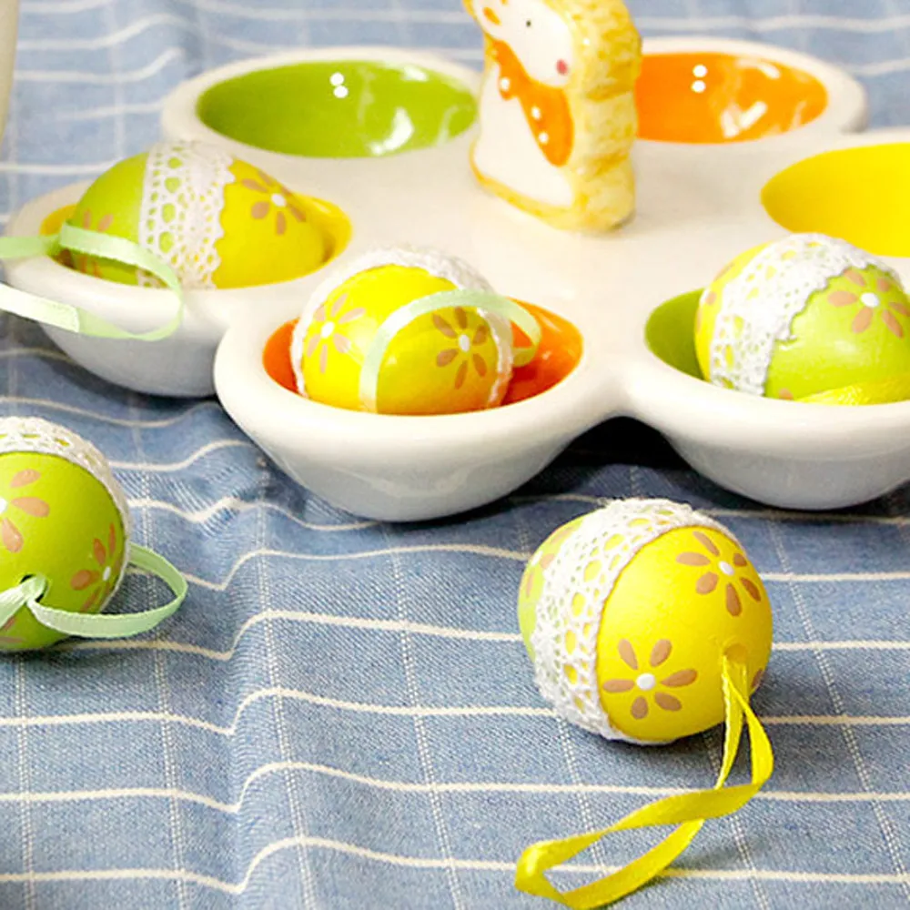 

2019 HOT SALE 6pc Colorful Baby Kid Drawing Painting Easter Eggs Color Egg Birthday Gift 6.21